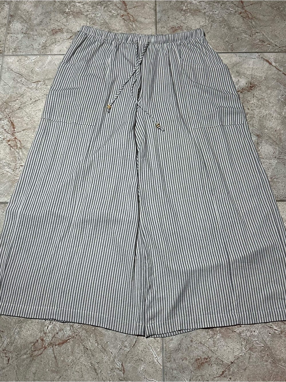 torrid Black & White Striped Wide-Leg Pants